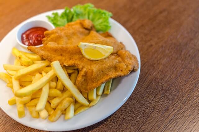 Pollo empanado